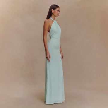 Elegancka sukienka maxi na ramiączkach